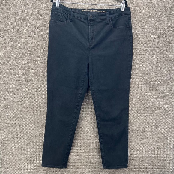 Chicos Womans Jeans Size 14R SO‎ Slimming Girlfriend Jeans Slim Leg Ankle - Picture 1 of 15